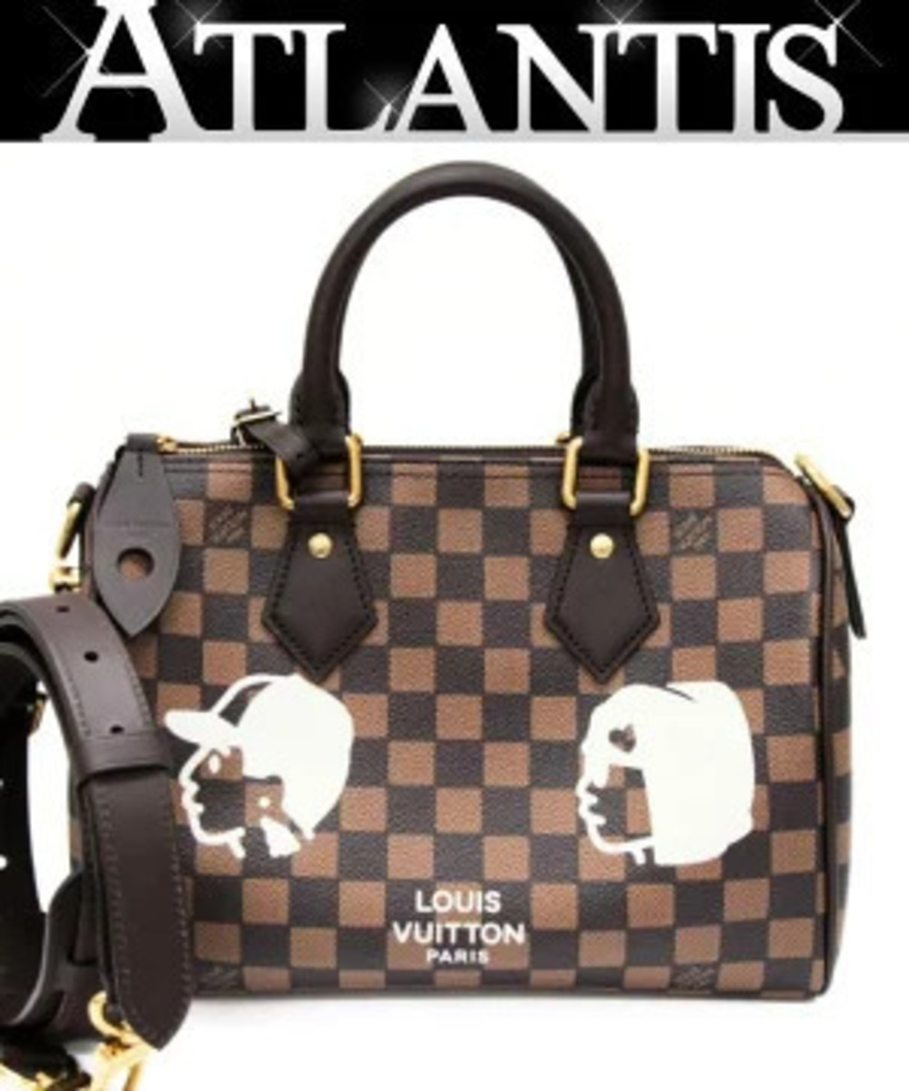 Louis Vuitton NIGO Speedy Bandouliere Boston bag Damier Friendship
